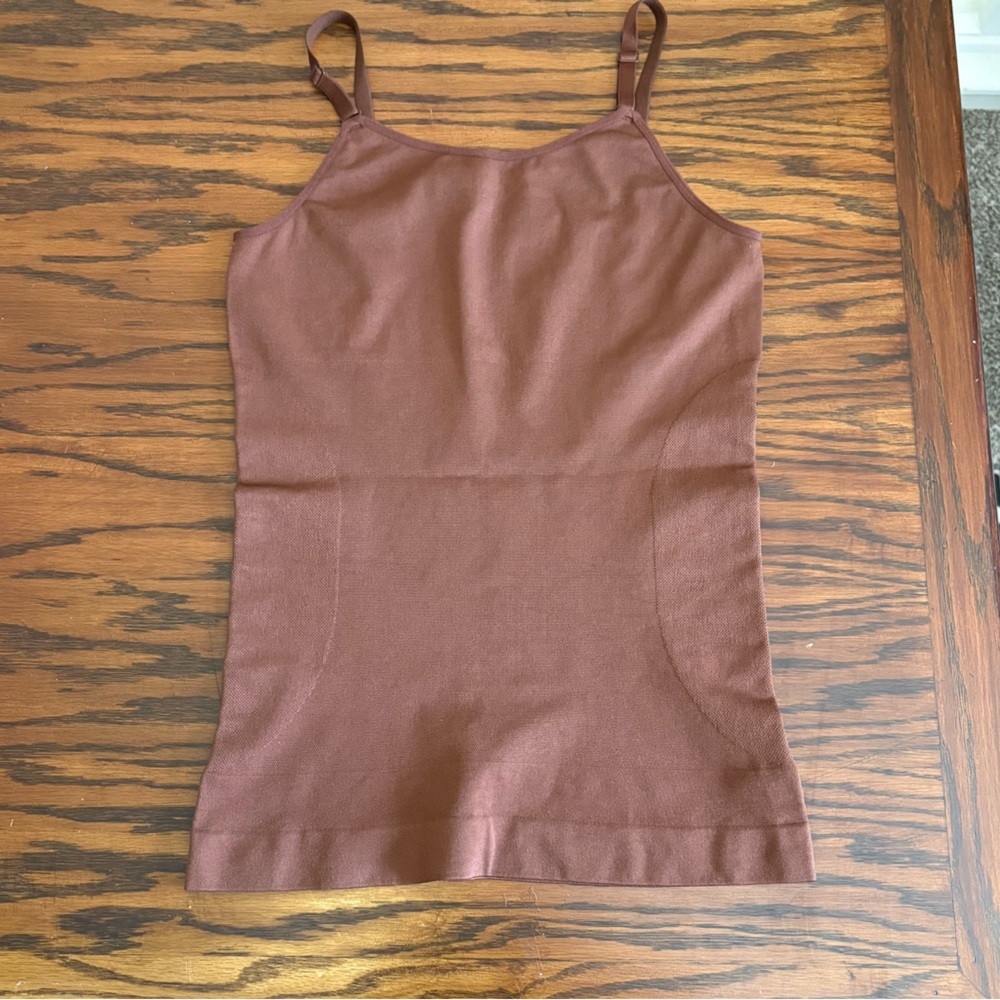 Shapermint Essentials XL All Day Every Day Scoop Neck Cami 62001 Chocolate Brown